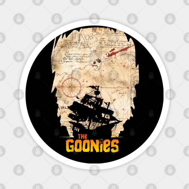 The Goonies - Pirate Ship Magnet by Buff Geeks Art